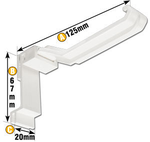 Ultralite 500 UCB500 Concealed Gutter Brackets (5 Pack)